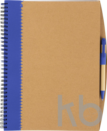 Cardboard notebook