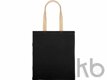 Сумка для шопинга «Twin» двухцветная из хлопка, 180 г/м2