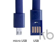 Браслет с зарядным кабелем micro USB 