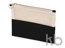 Косметичка «Mesh» хлопковая с сетчатой вставкой