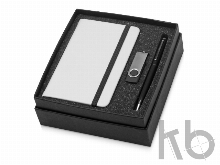 Подарочный набор Reporter Plus с флешкой, ручкой и блокнотом А6