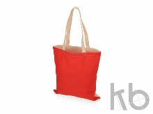 Сумка для шопинга «Twin» двухцветная из хлопка, 180 г/м2