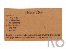 Набор кружек для коктейля с рецептом «Moscow mule»