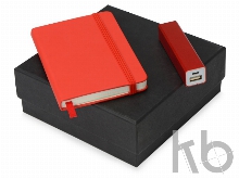 Подарочный набор To go с блокнотом А6 и зарядным устройством