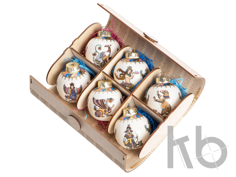 Набор новогодних шаров «Русские сказки»