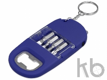 Брелок-открывалка с отвертками и фонариком «Uni» софт-тач