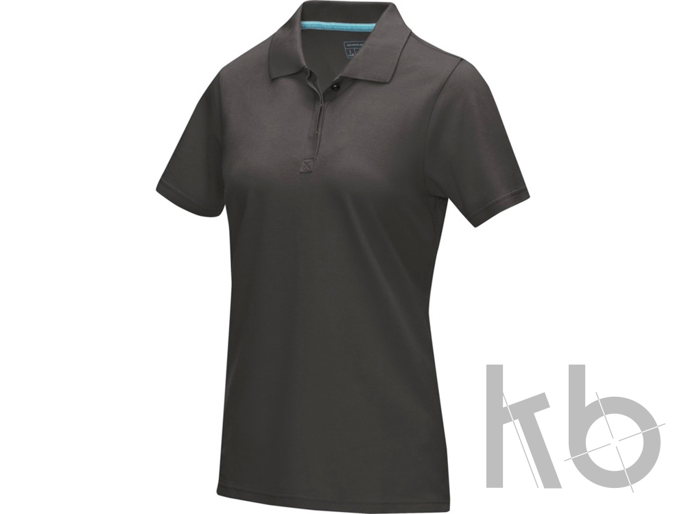 Рубашка поло «Graphite» из натуральных материалов, женская