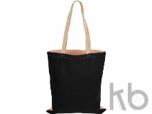 Сумка для шопинга «Twin» двухцветная из хлопка, 180 г/м2