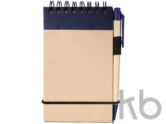 Блокнот А7 "Zuse" с ручкой шариковой, синий Блокнот А7 «Zuse» с ручкой