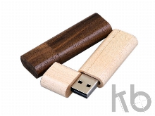 USB 2.0- флешка на 64 Гб эргономичной прямоугольной формы с округленными краями