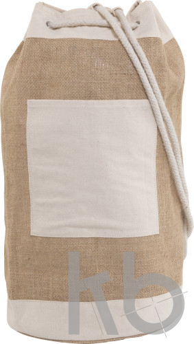 Jute duffel bag
