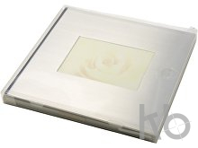 Luxurious photo album with stainless steel cover