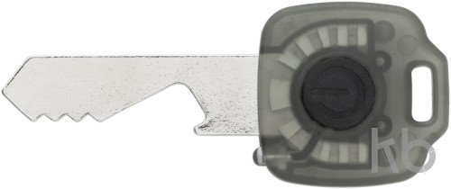 Bottle opener with push button LED light