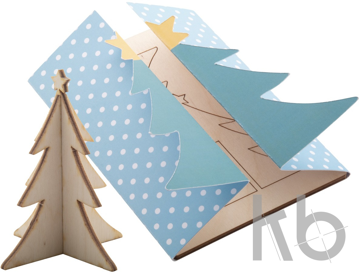 Christmas card, tree