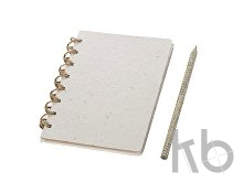 Блокнот А6 с бумажным карандашом и семенами цветов микс