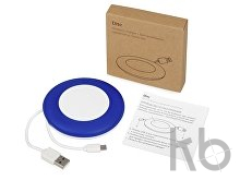 Беспроводное зарядное устройство «Disc» со встроенным кабелем 2 в 1