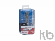 Автомобильное зарядное устройство VA4225 с кабелем MFi Lightning