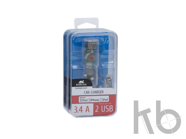 Автомобильное зарядное устройство VA4225 с кабелем MFi Lightning