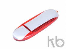 USB 2.0- флешка промо на 32 Гб овальной формы