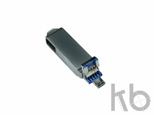 USB 3.0/micro USB/Lightning- флешка на 64 Гб с поворотным механизмом