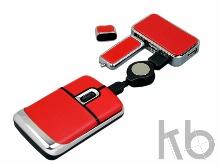 Подарочный набор USB-SET: USB мышь, USB хаб, USB 2.0- флешка на 4 Гб