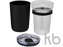 Стеклянная кружка «Bello» с внешней стенкой из переработанного пластика