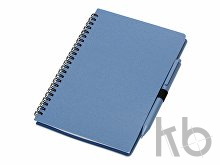 Блокнот А5 «Toledo M» с обложкой из пшеницы и пластика и шариковой ручкой