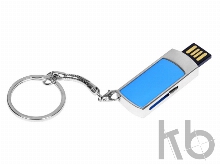USB 2.0- флешка на 32 Гб с выдвижным механизмом и мини чипом