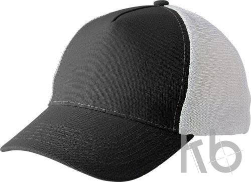 Polyester baseball cap with five panels