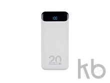 Внешний аккумулятор с дисплеем, 20000 mAh