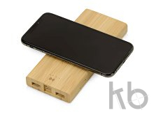 Внешний беспроводной аккумулятор из бамбука «Bamboo Air», 10000 mAh