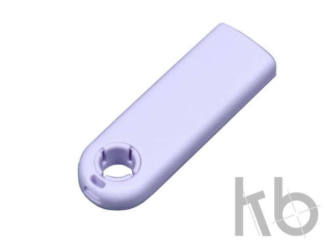 USB 2.0- флешка промо на 4 Гб прямоугольной формы, выдвижной механизм