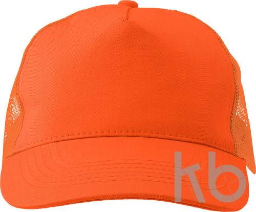 Cotton twill and plastic cap