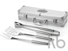 Набор для барбекю в кейсе: лопатка, щипцы, вилка «Salvy»