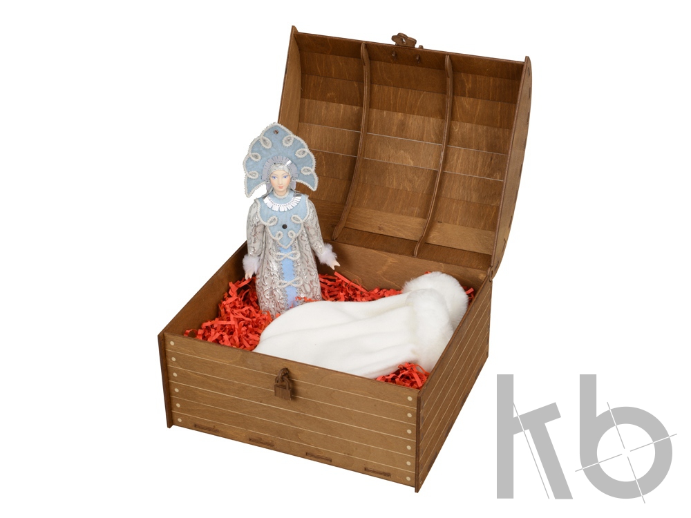 Подарочный набор «Новогоднее настроение»: кукла-снегурочка, варежки