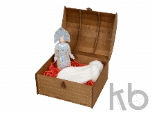 Подарочный набор «Новогоднее настроение»: кукла-снегурочка, варежки