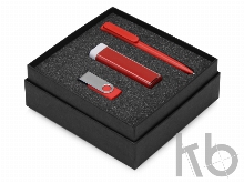 Подарочный набор On-the-go с флешкой, ручкой и зарядным устройством