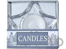 Glass tea light holder