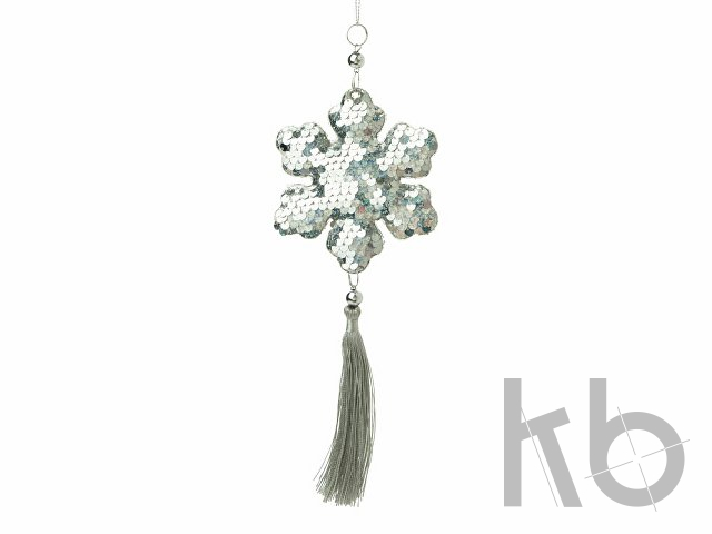 Новогоднее подвесное  украшение "Серебро"