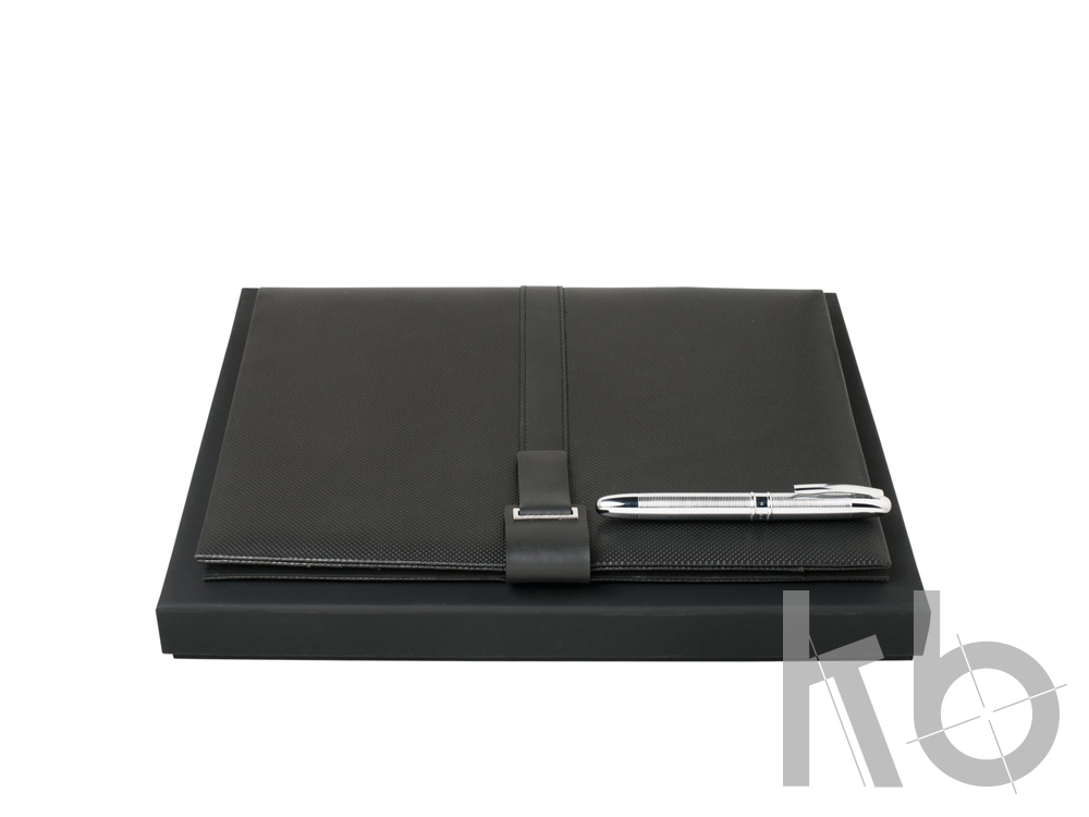 Подарочный набор: папка с бумажным блоком А4, ручка-роллер