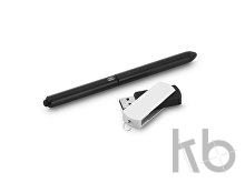 Набор: шариковая ручка, флеш-карта на 4 Гб