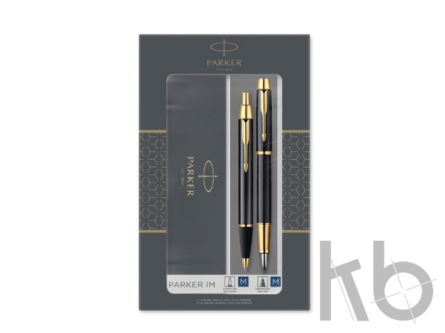 Набор Parker «IM Core Black GT»: ручка шариковая, ручка перьевая