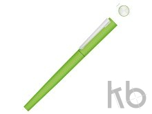 Ручка металлическая роллер «Brush R GUM» soft-touch с зеркальной гравировкой