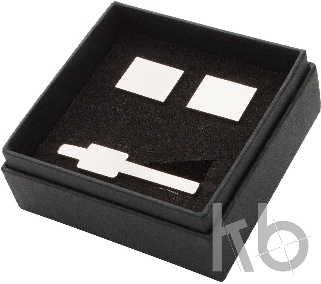 cufflink and tie clip set