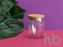 Стакан с двойными стенками и бамбуковой крышкой «Valday»