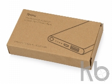 Портативное зарядное устройство «Shine» с зеркальной гравировкой, 4000 mAh