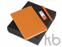 Подарочный набор Vision Pro Plus soft-touch с флешкой, ручкой и блокнотом А5