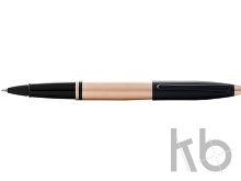 Ручка-роллер «Calais Brushed Rose Gold Plate and Black Lacquer»
