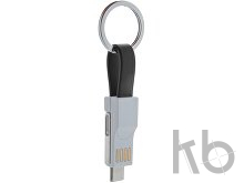 Кабель-брелок micro USB, USB-C и Lightning