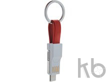 Кабель-брелок micro USB, USB-C и Lightning